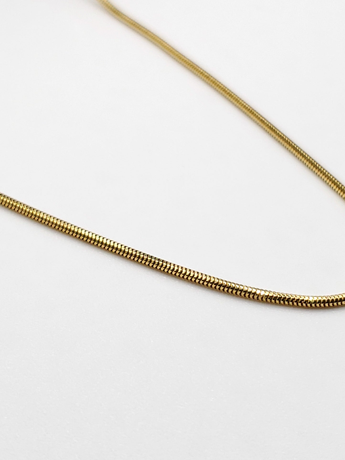 14k gold 18 inch snake chain